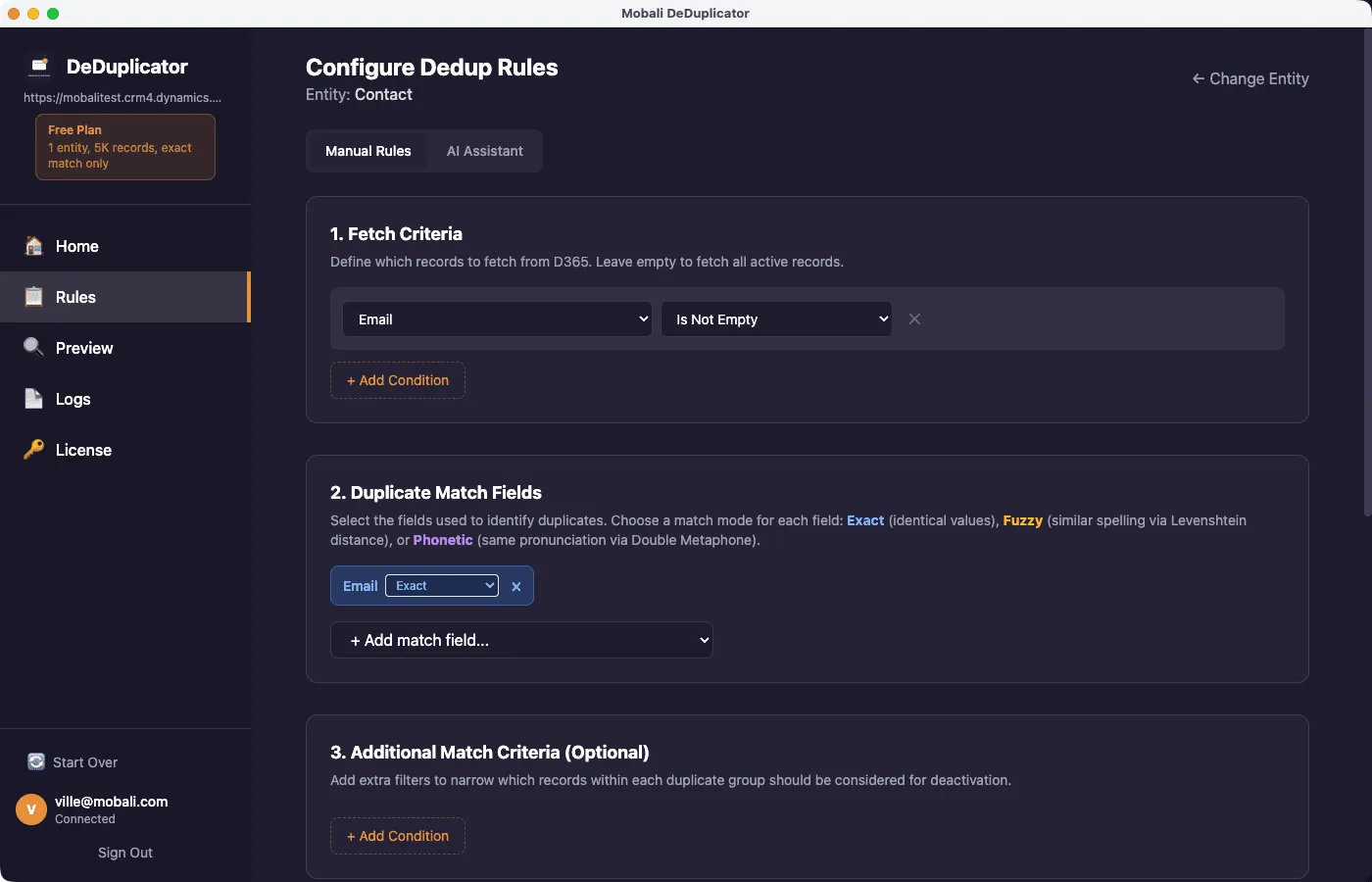 Mobali DeDuplicator screenshot